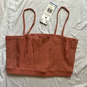 Adidas rose gold collection crop tank